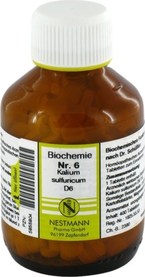 BIOCHEMIE 6 Kalium sulfuricum D 6 Tabletten 400 St Tabletten