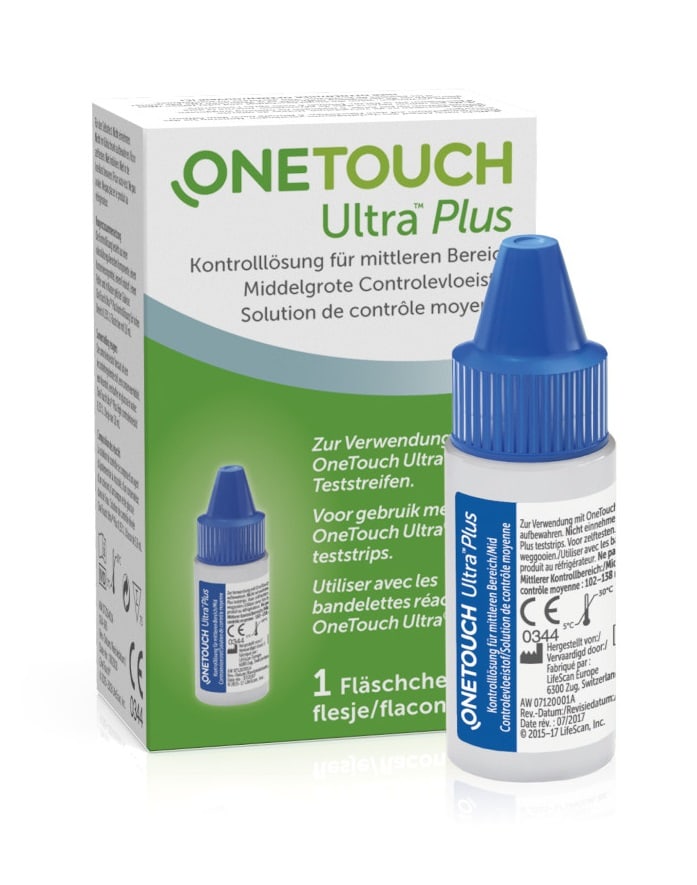 ONE TOUCH Ultra Plus Kontrolllösung mittel 3.8 ml Lösung