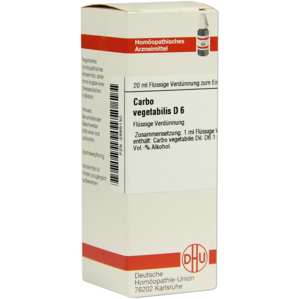 CARBO VEGETABILIS D 6 Dilution 20 ml Dilution