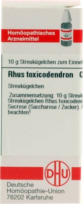 RHUS TOXICODENDRON C 6 Globuli 10 g Globuli