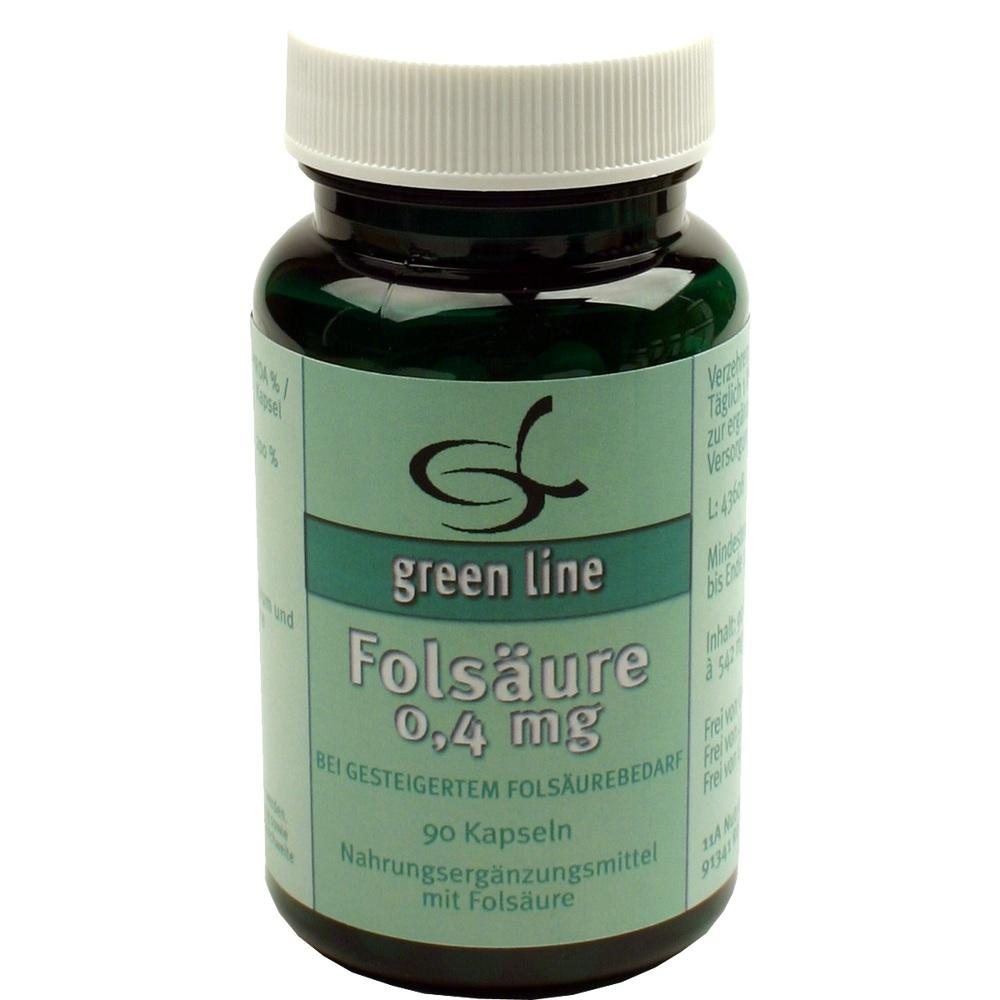 FOLSÄURE 0,4 mg Kapseln 90 St Kapseln