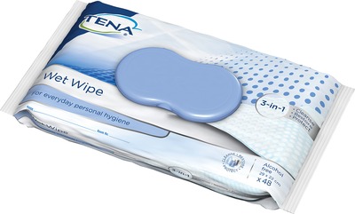 TENA PROskin Wet Wipes 3in1 48 St Tücher