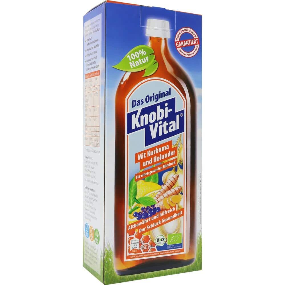 KnobiVital Kurkuma und Holunder Bio 960 ml Flüssigkeit