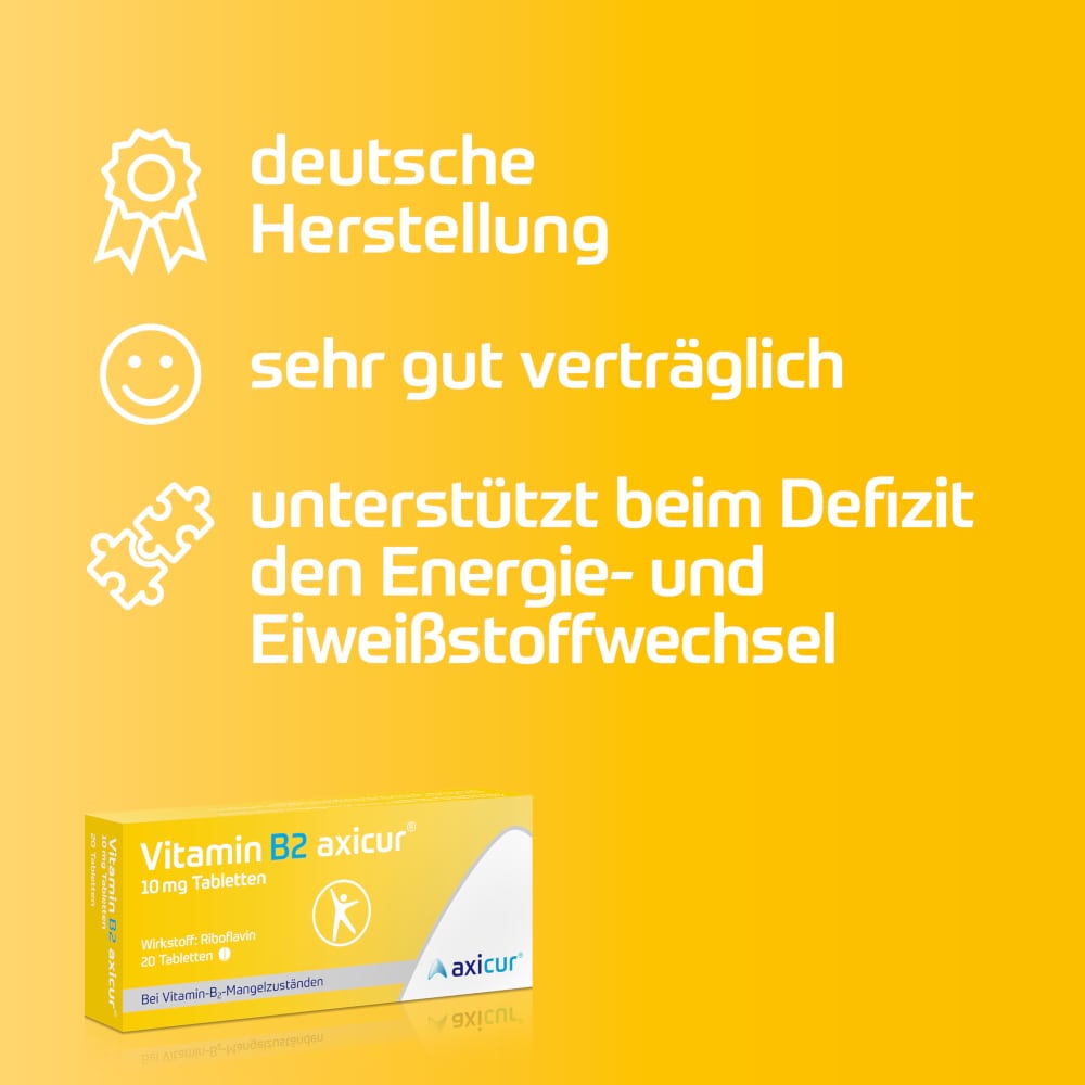 Vitamin B2 axicur 10 mg  20 St Tabletten