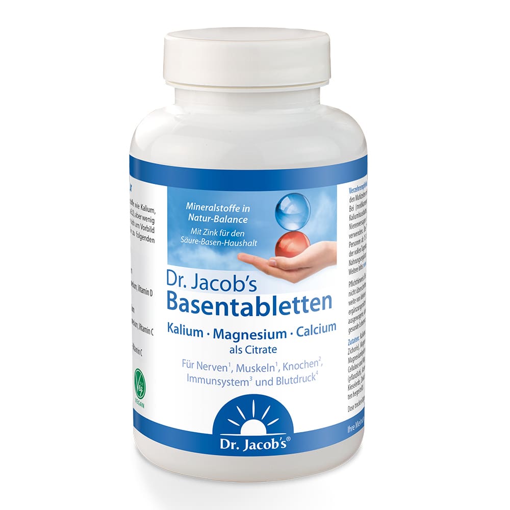Dr. Jacob's Basentabletten Basen-Citrat-Mineralstoffe