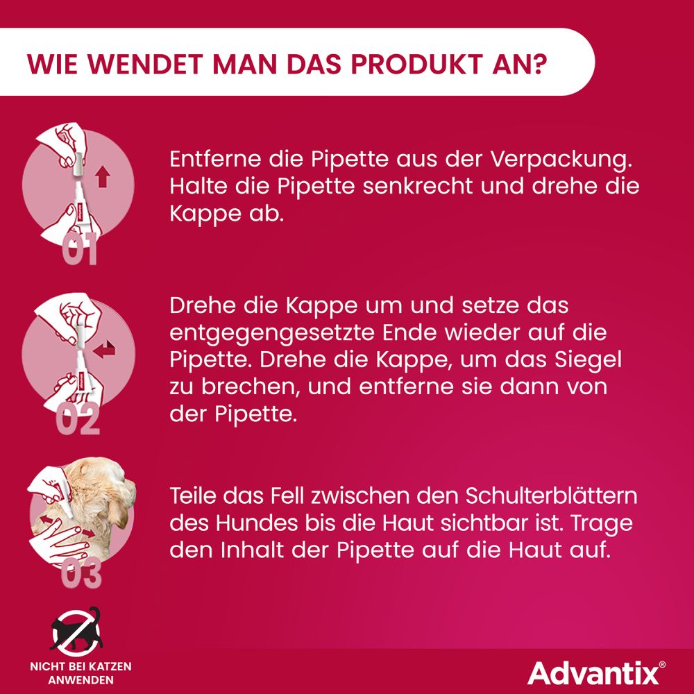 Advantix Spot-on für Hunde 4-10kg 4 St Lösung