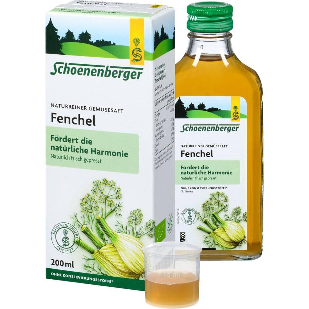 Schoenenberger Naturreiner Gemüsesaft Fenchel 200 ml Saft