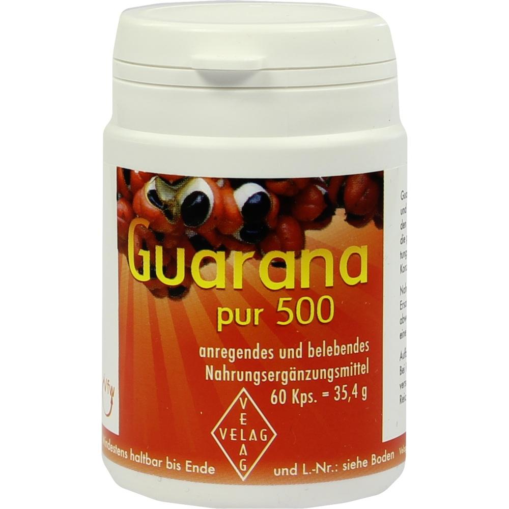GUARANA PUR 500 Kapseln 60 St Kapseln