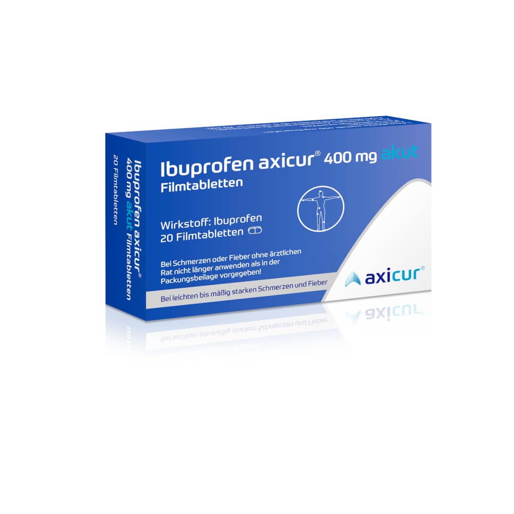 Ibuprofen axicur 400mg akut 20 St Filmtabletten