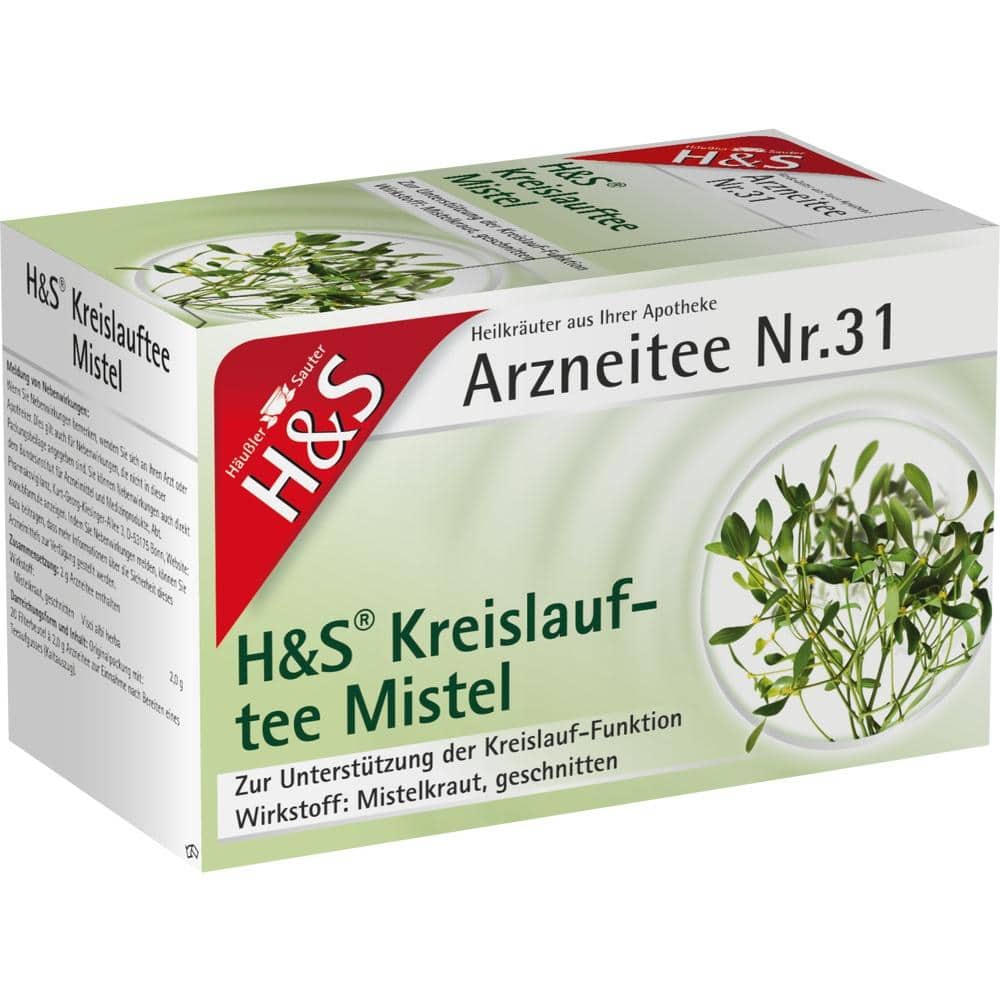 H&S Arzneitee Kreislauftee Mistel 20X2.0 g Filterbeutel