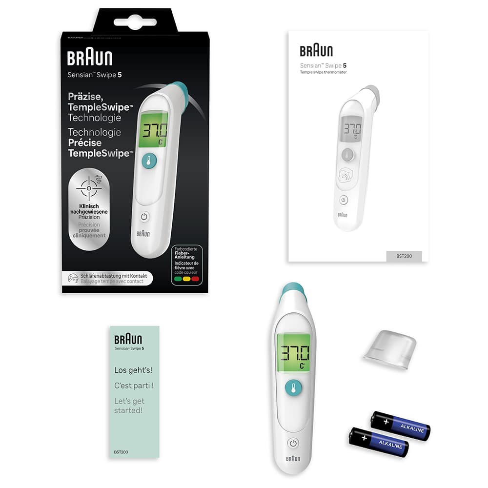 BRAUN TempleSwipe Stirn Thermometer 1 St