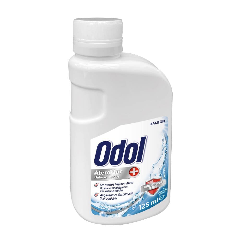 Odol Mundwasser Atemklar + 125 ml Mundwasser