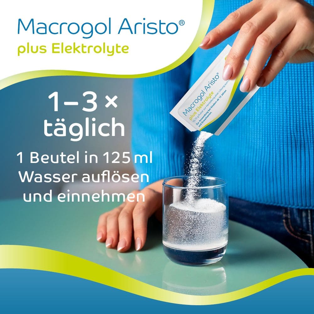 Macrogol Aristo plus Elektrolyte 100 St Pulver zur Herstellung einer Lösung zum Einnehmen