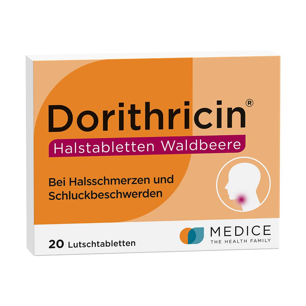 Dorithricin Waldbeere Lutschtabletten bei Halsschmerzen  20 St Lutschtabletten