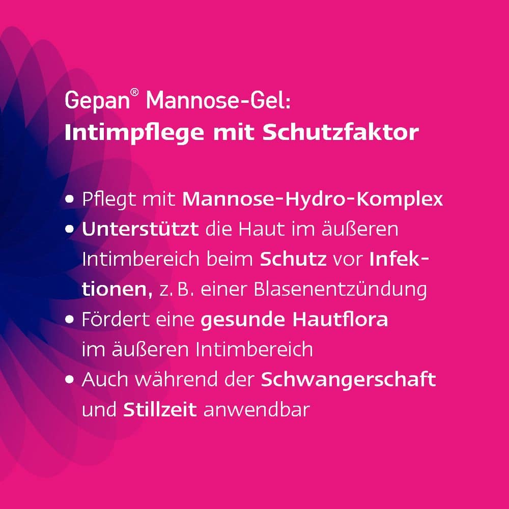 Gepan Mannose-Gel die Intimpflege mit Schutzfaktor 30 ml 30 ml Gel