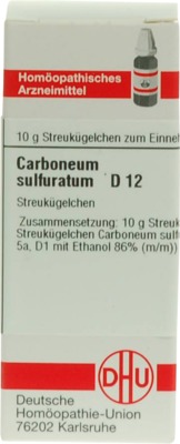 Carboneum sulfuratum D 12 Globuli 10 g Globuli