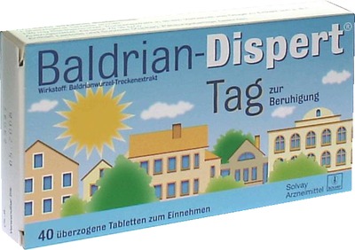 Baldrian-Dispert Tag zur Beruhigung 40 St Überzogene Tabletten