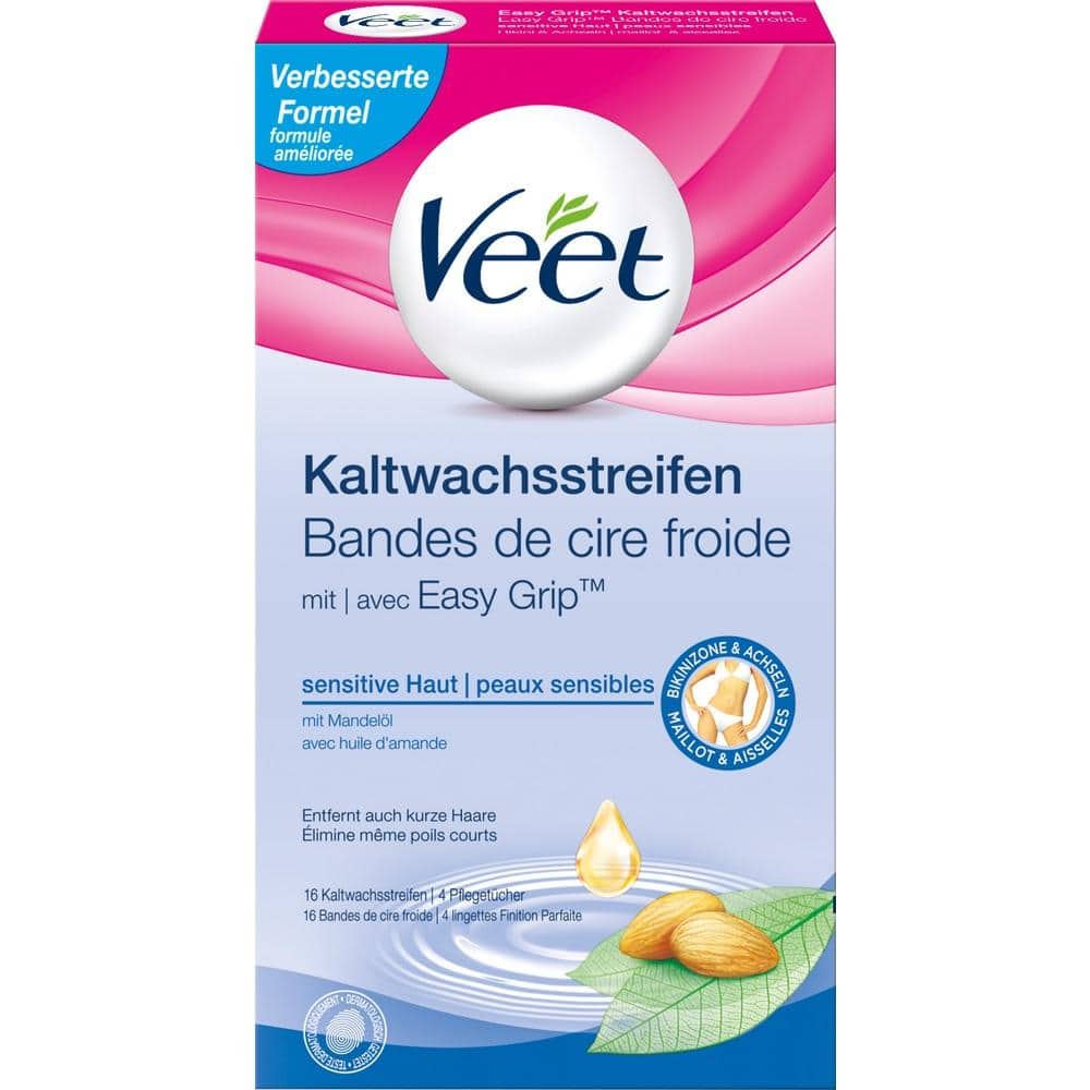VEET Kaltwachs-Streifen Bikinizone & Achseln 16 St Streifen