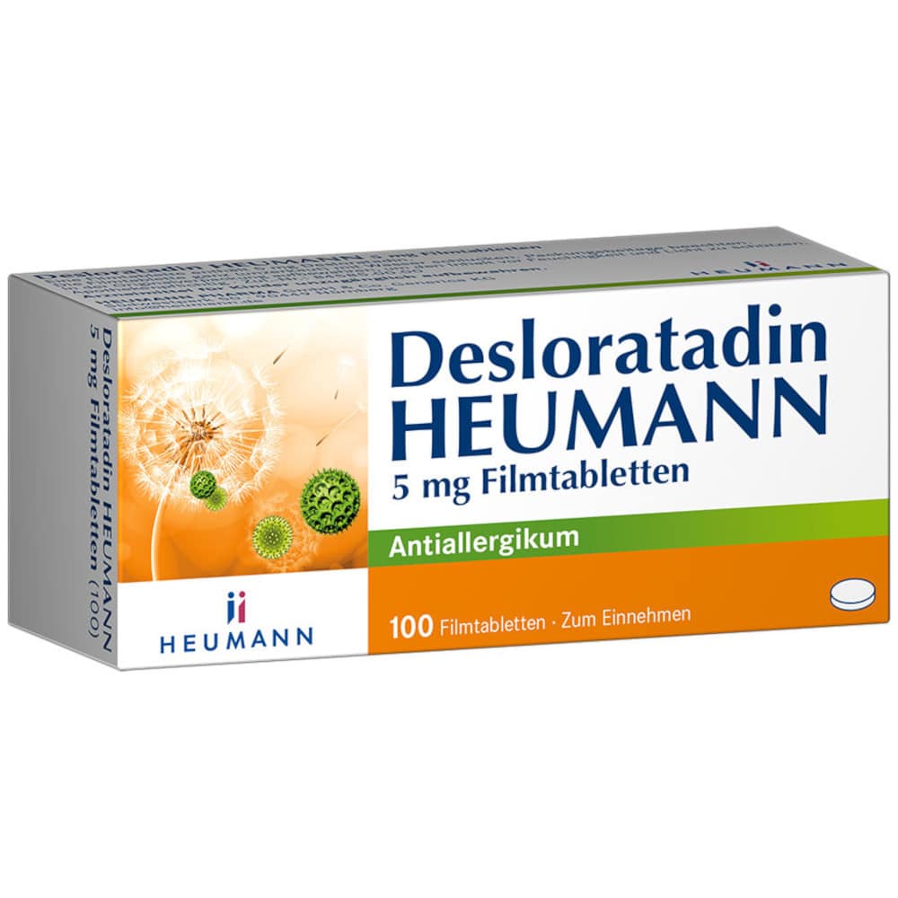 Desloratadin HEUMANN 5 mg Filmtabletten 100 St Filmtabletten