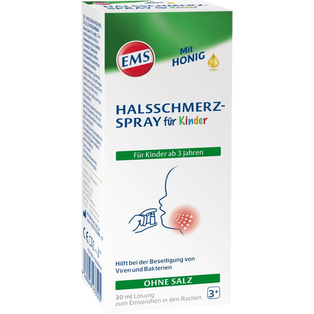EMS HALSSCHMERZSPRAY für Kinder mit Honig 30 ml Spray