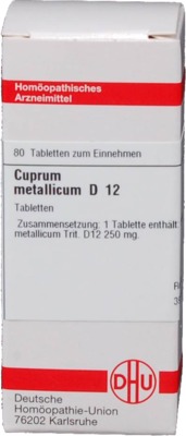 CUPRUM METALLICUM D 12 Tabletten 80 St Tabletten