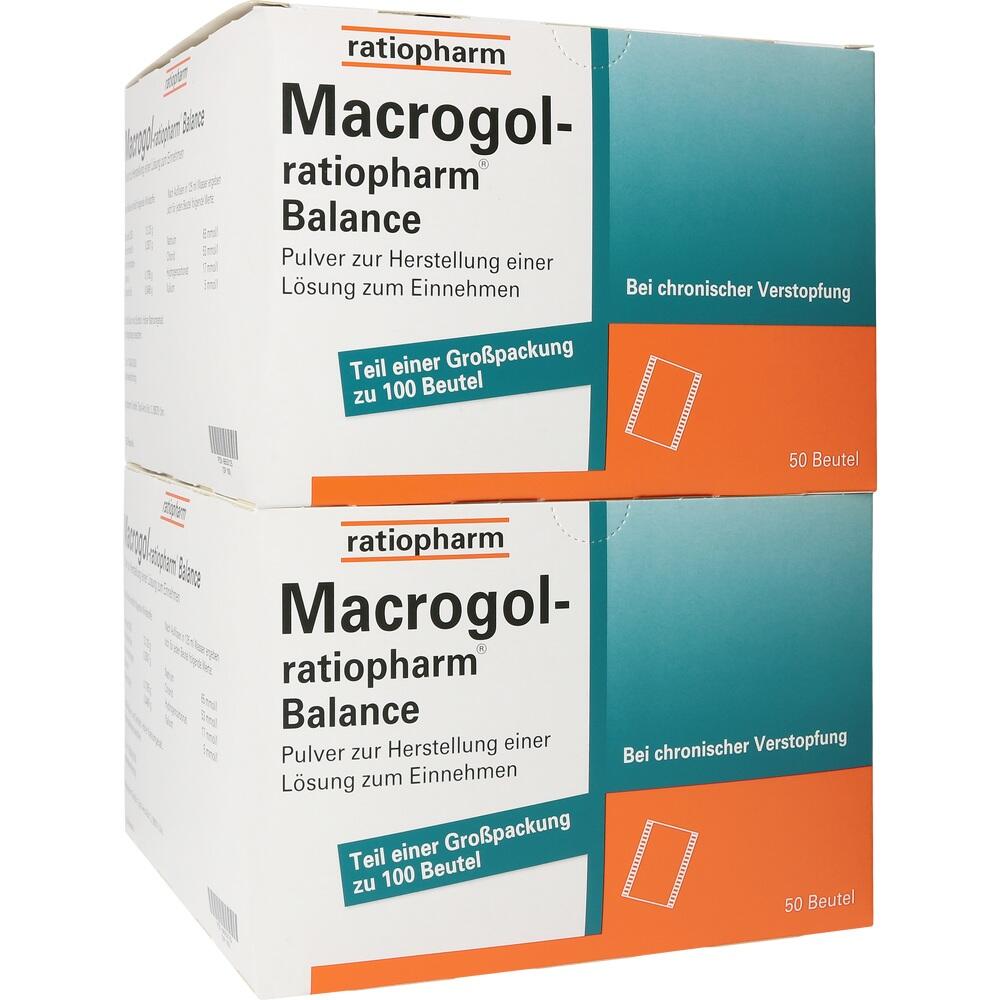 Macrogol-ratiopharm Balance 100 St Pulver zur Herstellung einer Lösung zum Einnehmen