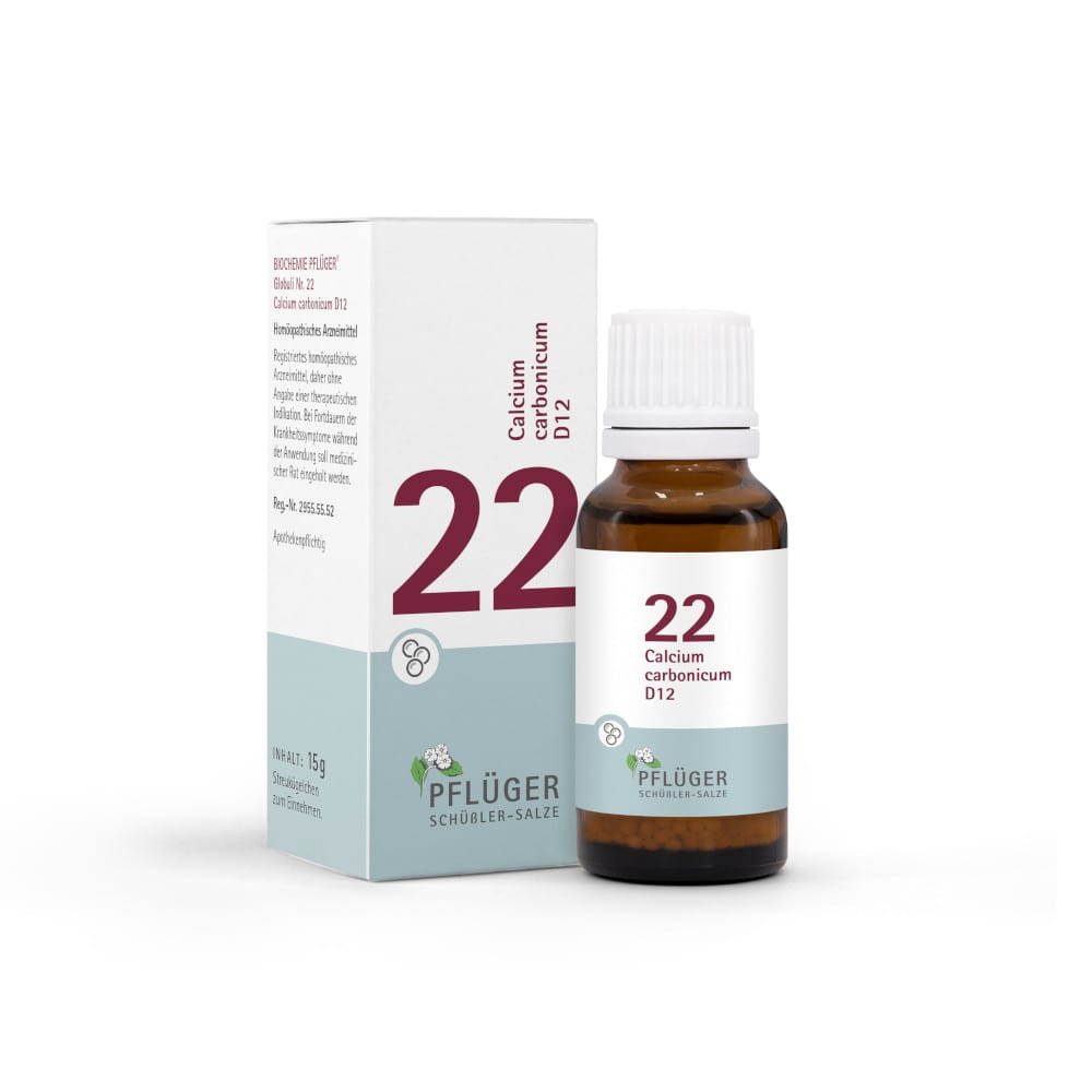 Schüßler-Salz Nr. 22 Calcium carbonicum D12 15 g Globuli