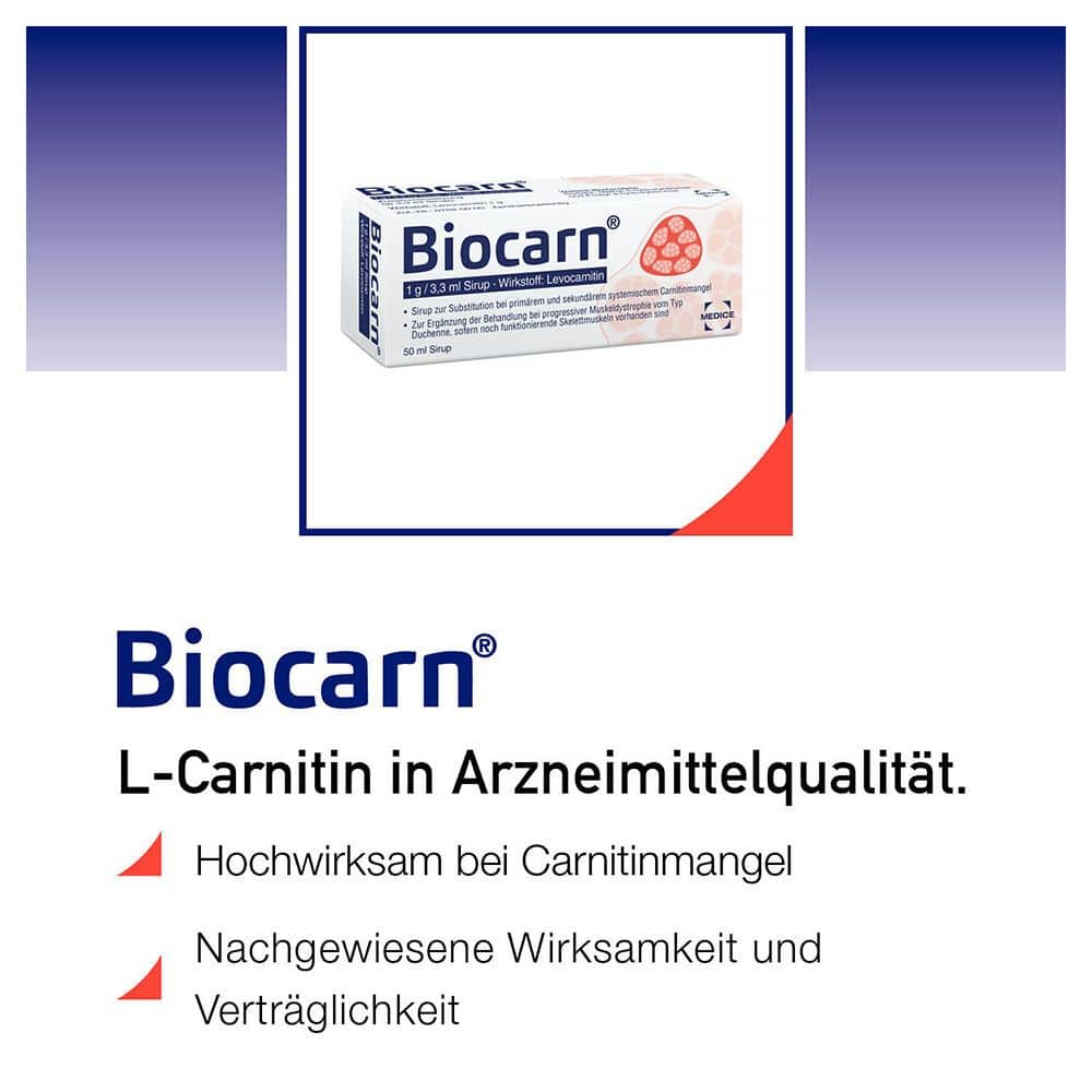 Biocarn Sirup bei Carnitinmangel  50 ml Sirup
