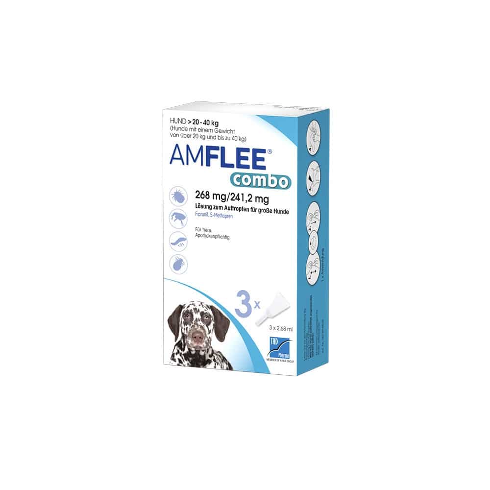 AMFLEE combo Hunde 20-40kg 3 St Lösung