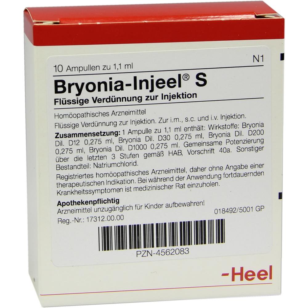 BRYONIA INJEEL S Ampullen 10 St Ampullen