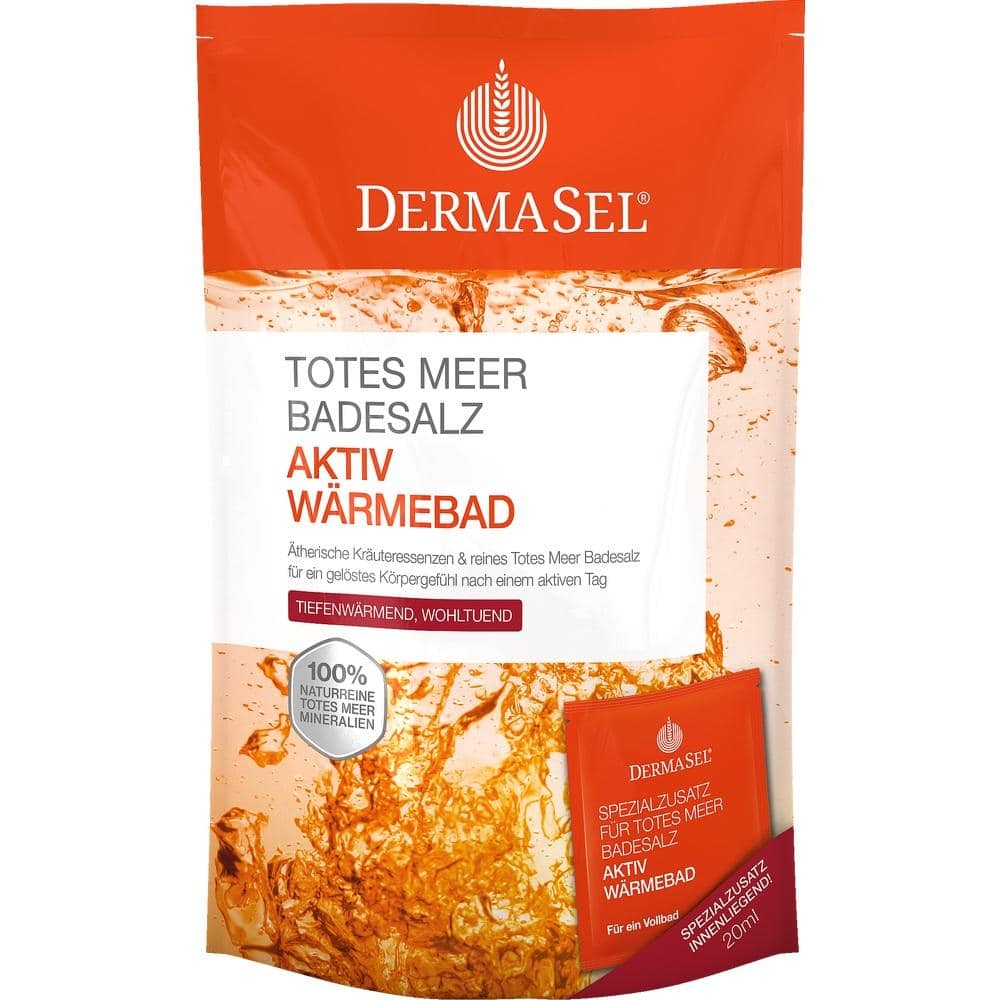 DERMASEL Totes Meer Badesalz+Aktiv Wärmebad 1 Packung Kombipackung