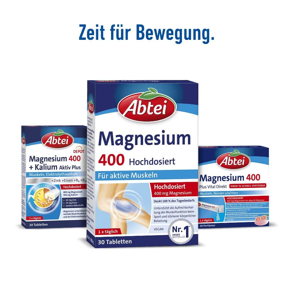 Abtei Magnesium 400 Hochdosiert 30 St Tabletten