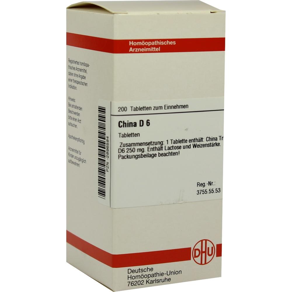 CHINA D 6 Tabletten 200 St Tabletten
