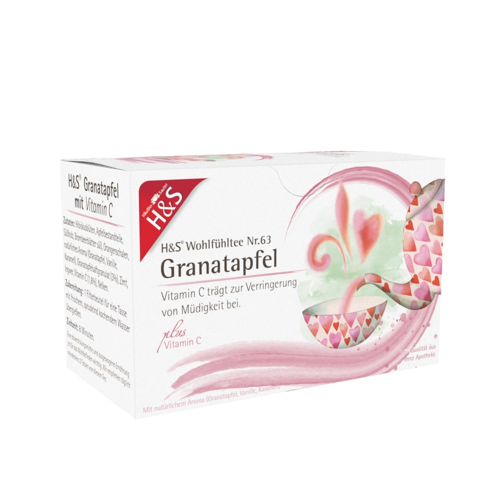 H&S Wohlfühltee Granatapfel 20X2 g Filterbeutel