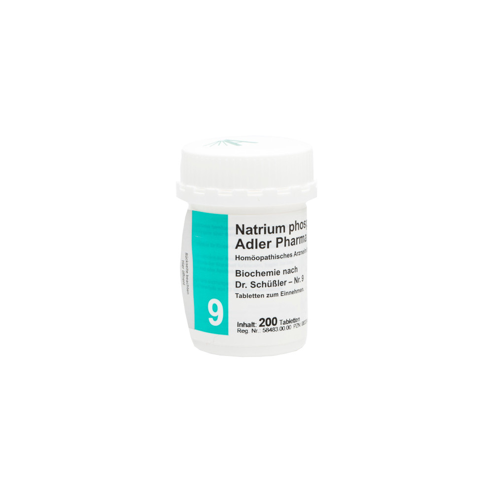 Natrium phosphoricum D6 Adler Pharma Biochemie nach Dr. Schüßler Nr.9, Tablette 200 St Tabletten