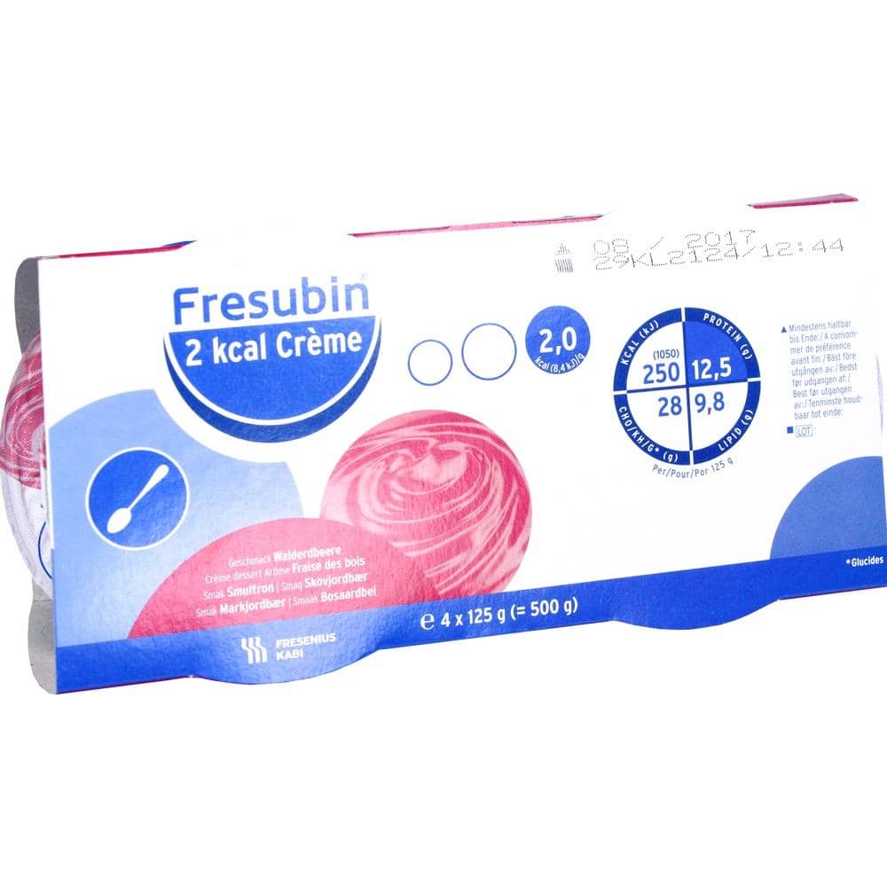 Fresubin 2 kcal Creme Walderdbeere 4X125 g Flüssigkeit