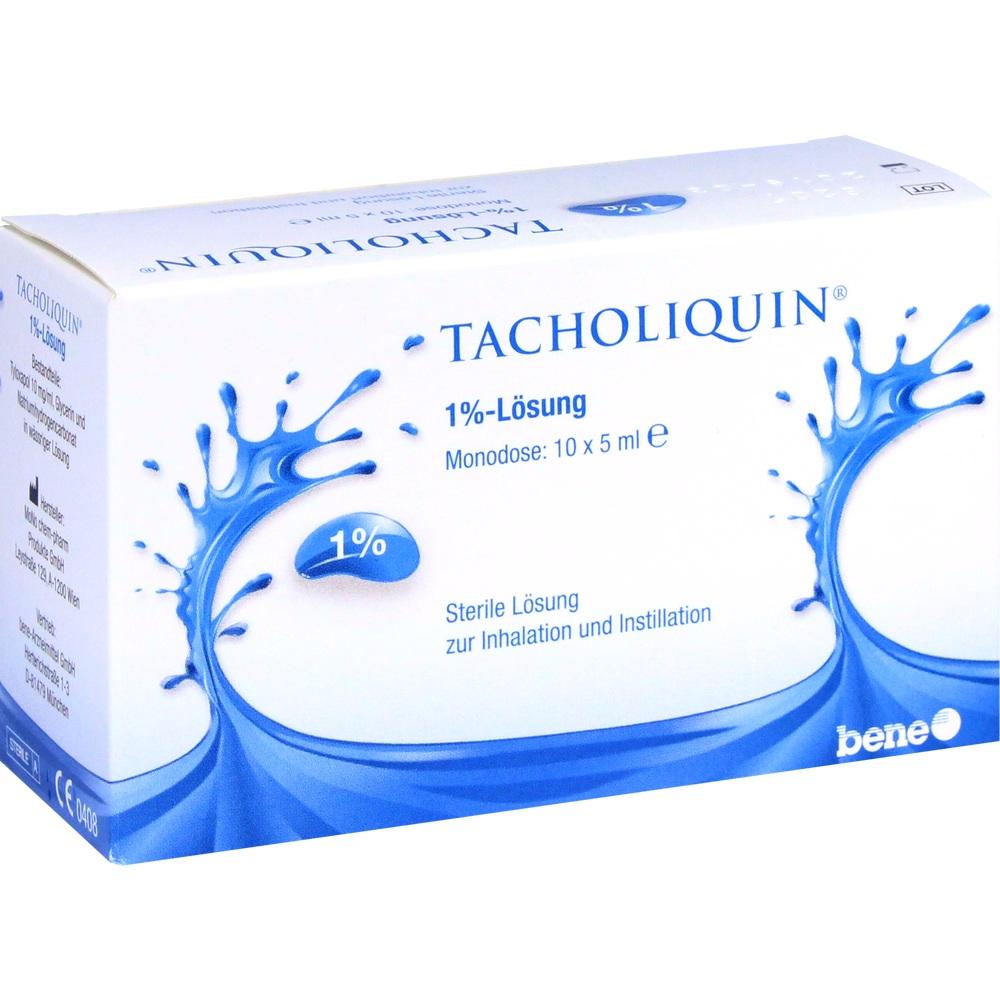 TACHOLIQUIN 1% Lösung für einen Vernebler Monodose 10X5 ml Lösung für einen Vernebler