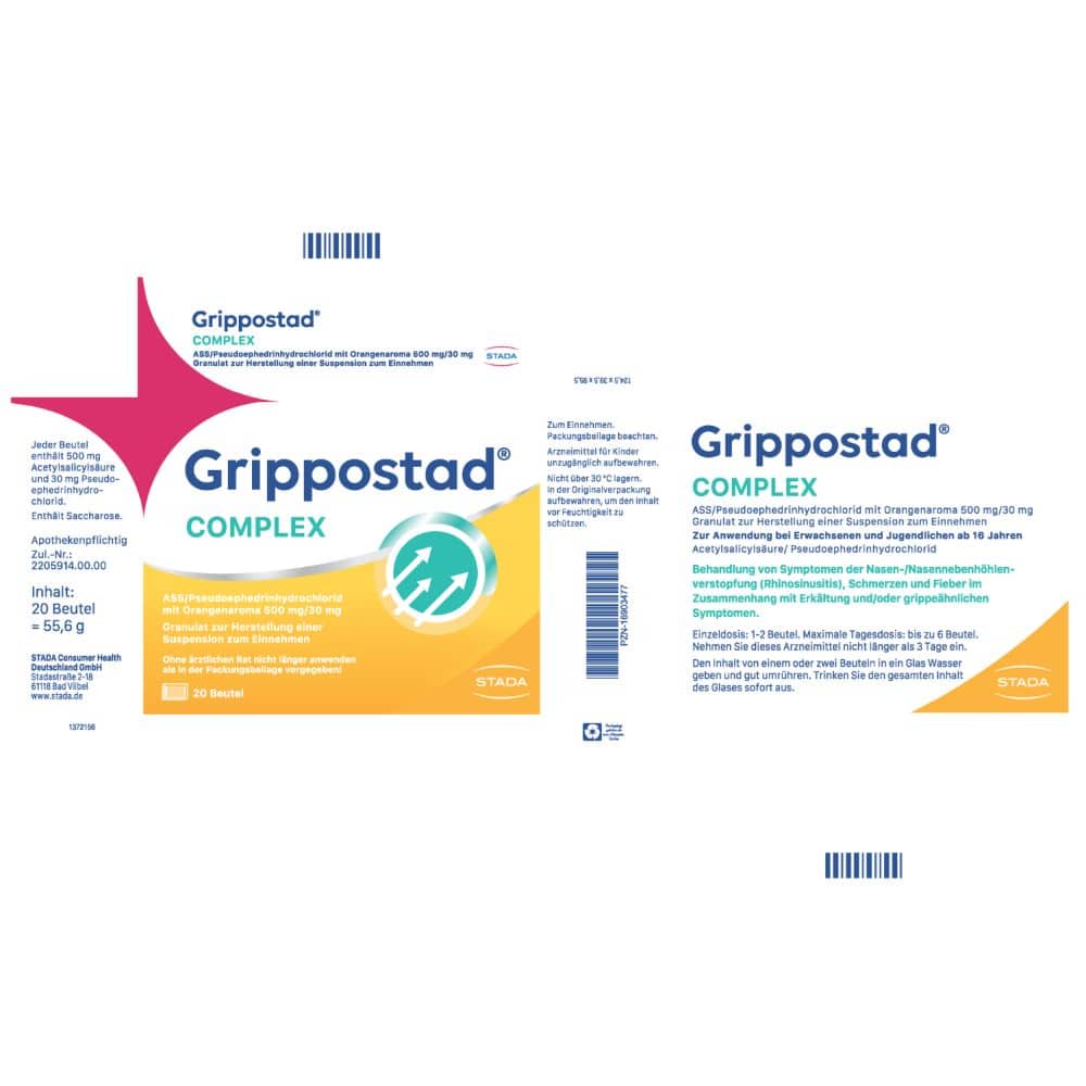 Grippostad Complex Orange 20 St Granulat zur Herstellung einer Suspension zum Einnehmen