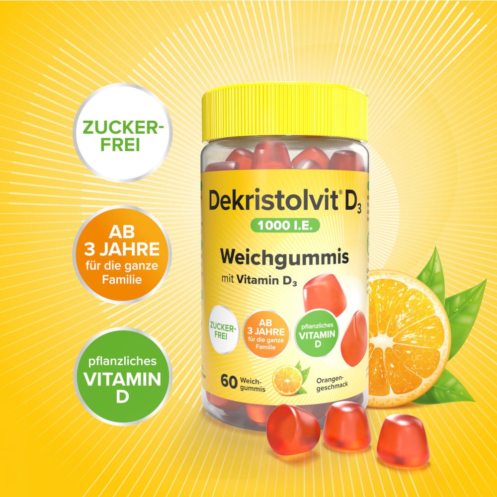 Dekristolvit D3 1000 I.E. Weichgummis 60 St