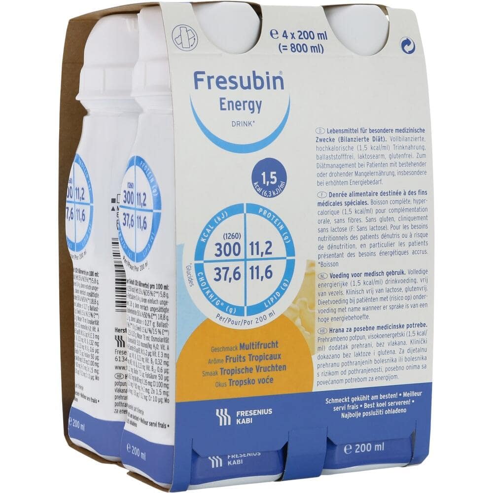 Fresubin Energy Trinknahrung Multifrucht 4X200 ml Lösung