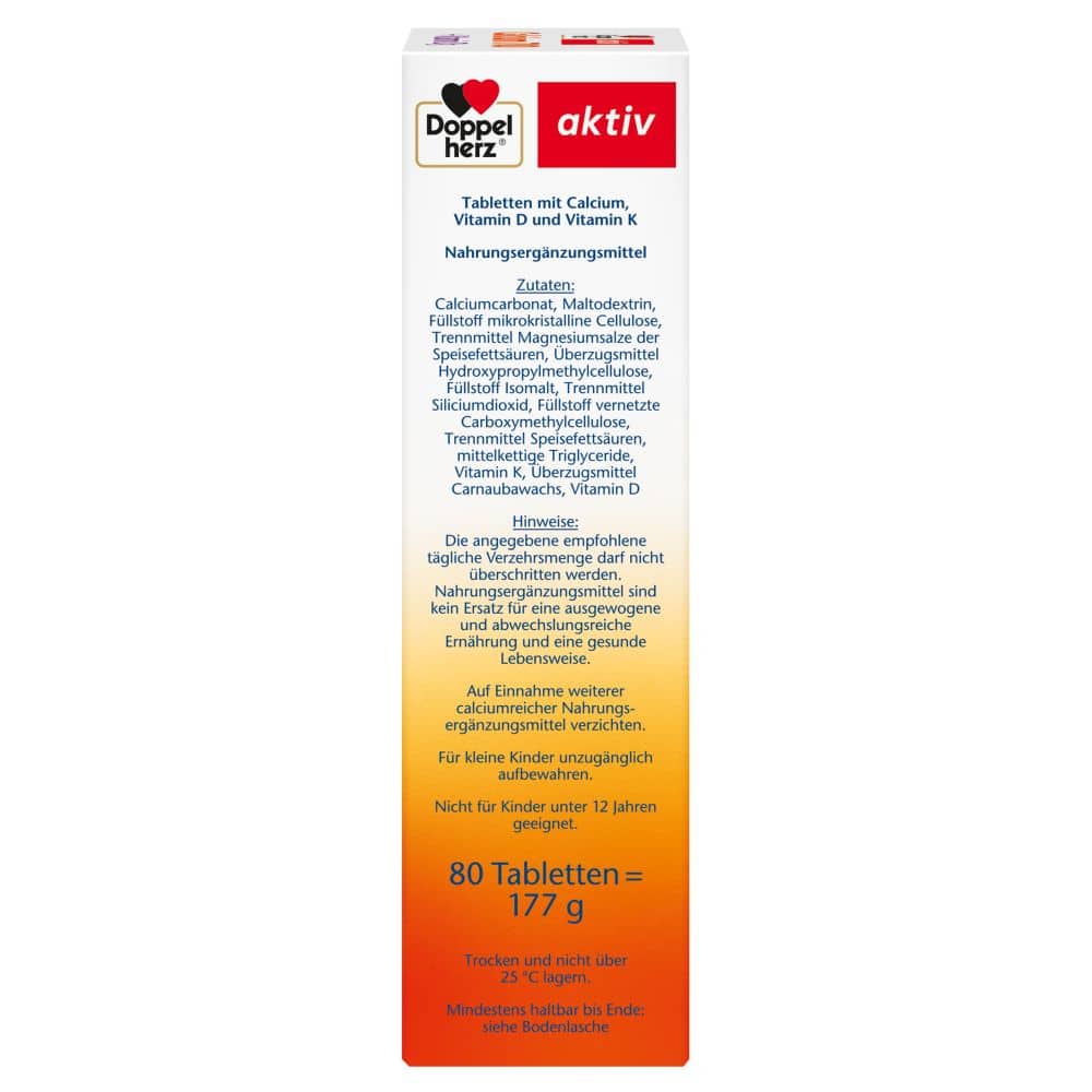 Doppelherz aktiv Calcium 700 + Vitamin D3  80 St Tabletten