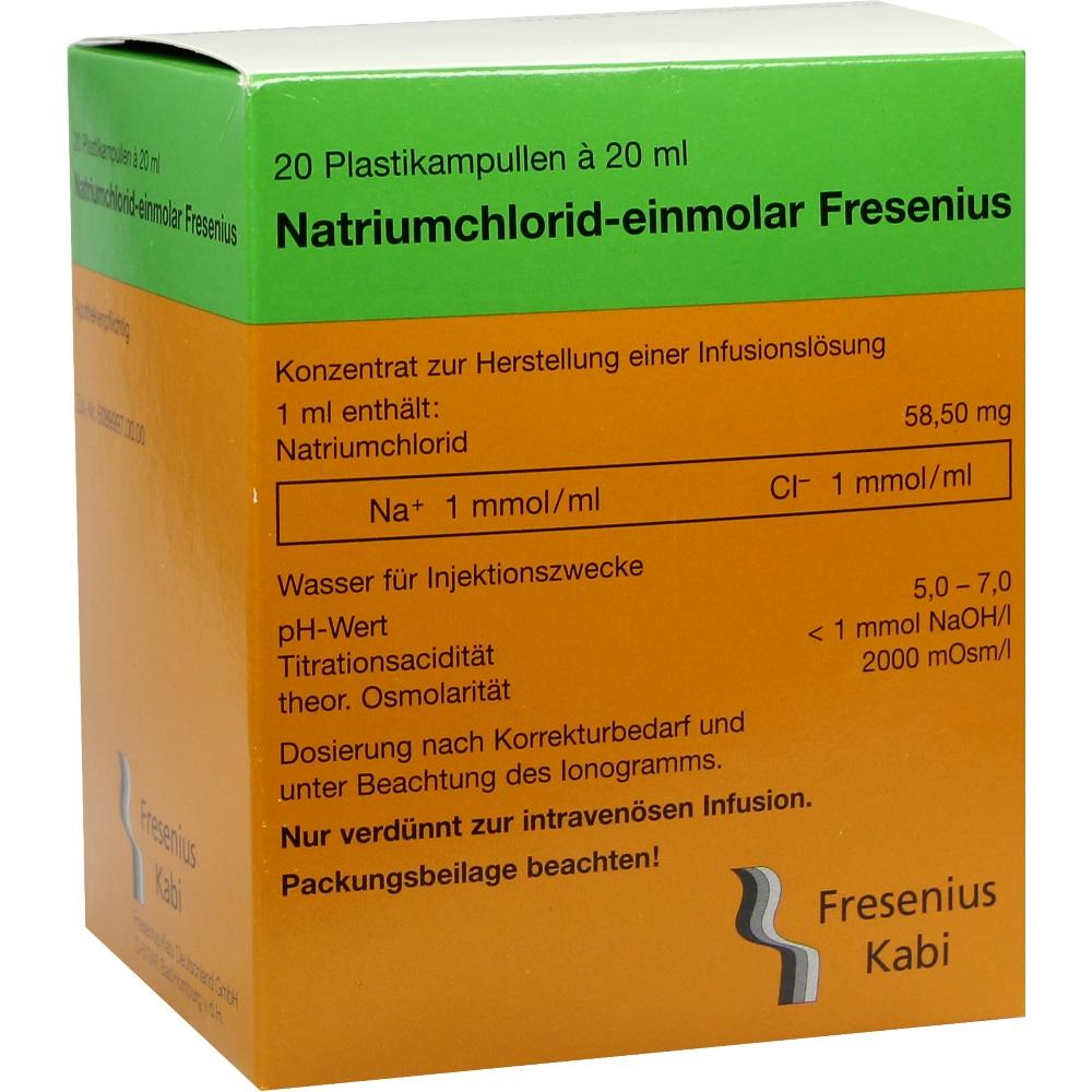 NATRIUMCHLORID-einmol.Fresenius PE-Amp.Inf.-L.-K. 20X20 ml Infusionslösungskonzentrat