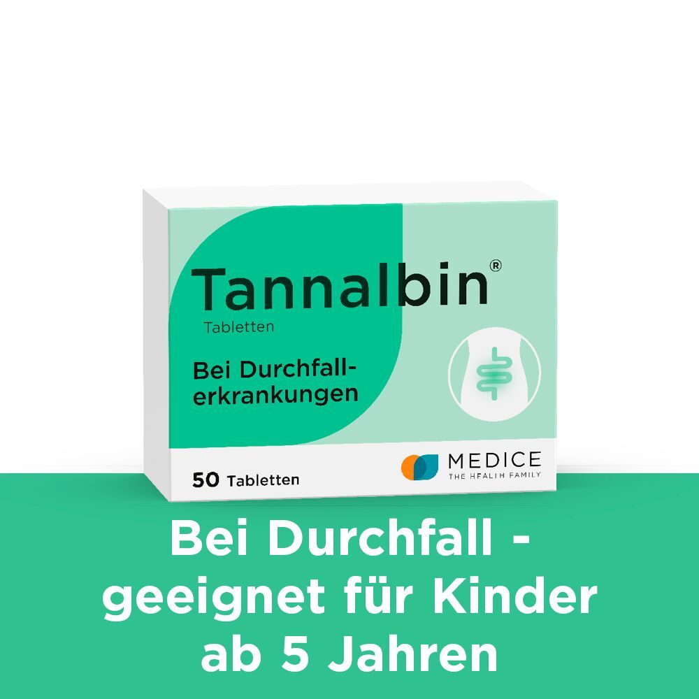 Tannalbin bei Durchfallerkrankungen 50 St Tabletten
