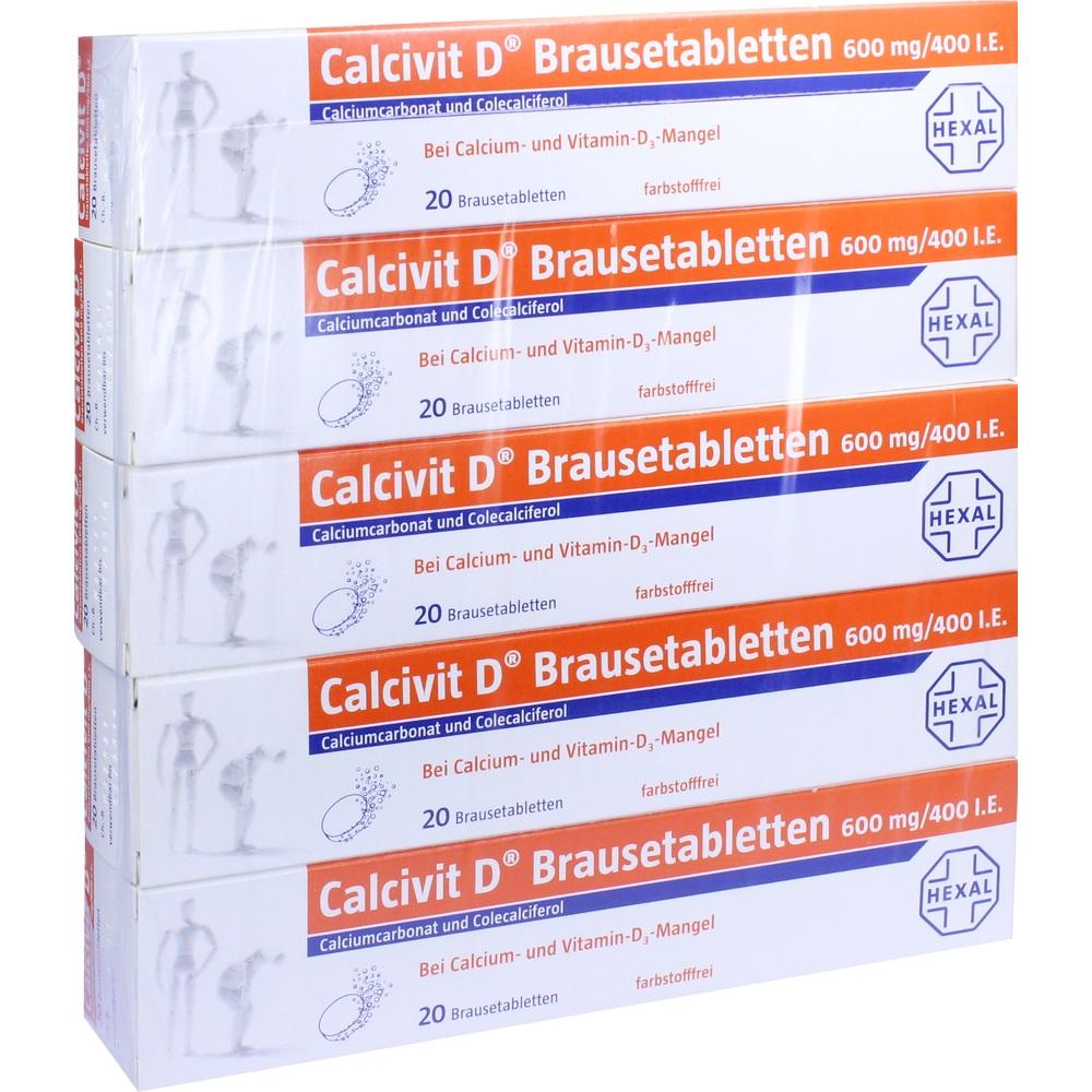 Calcivit D 600mg/400 I.E. 100 St Brausetabletten