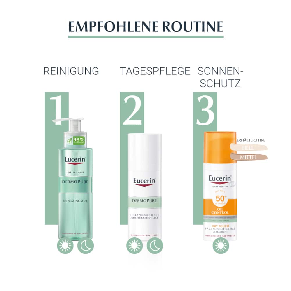Eucerin DERMOPURE  THERAPIEBEGLEITENDE FEUCHTIGKEITSPFLEGE + 3 € sparen* 50 ml Creme