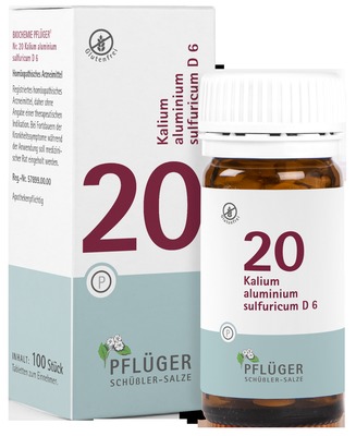 Schüßler-Salz Nr. 20 Kalium aluminium sulfuricum D6 100 St Tabletten