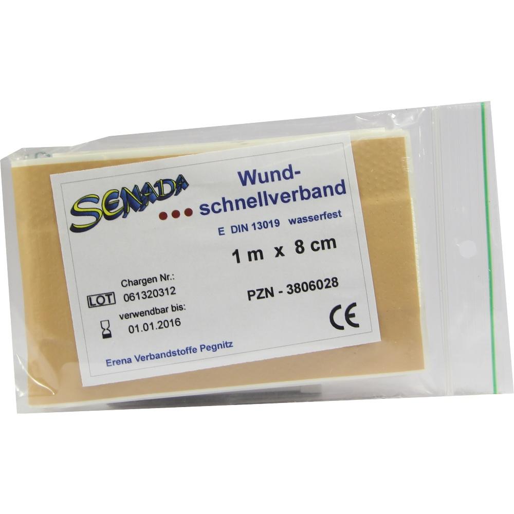 SENADA Wundschnellverband 8x100 cm wasserfest 1 St Verband
