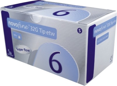 NOVOFINE 6 mm Kanülen 32 G Tip etw 100 St Kanüle