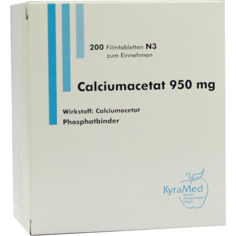 CALCIUMACETAT 950 mg Filmtabletten 200 St Filmtabletten