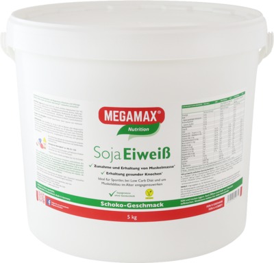 MEGAMAX Soja Eiweiß Schoko Pulver 5 kg Pulver